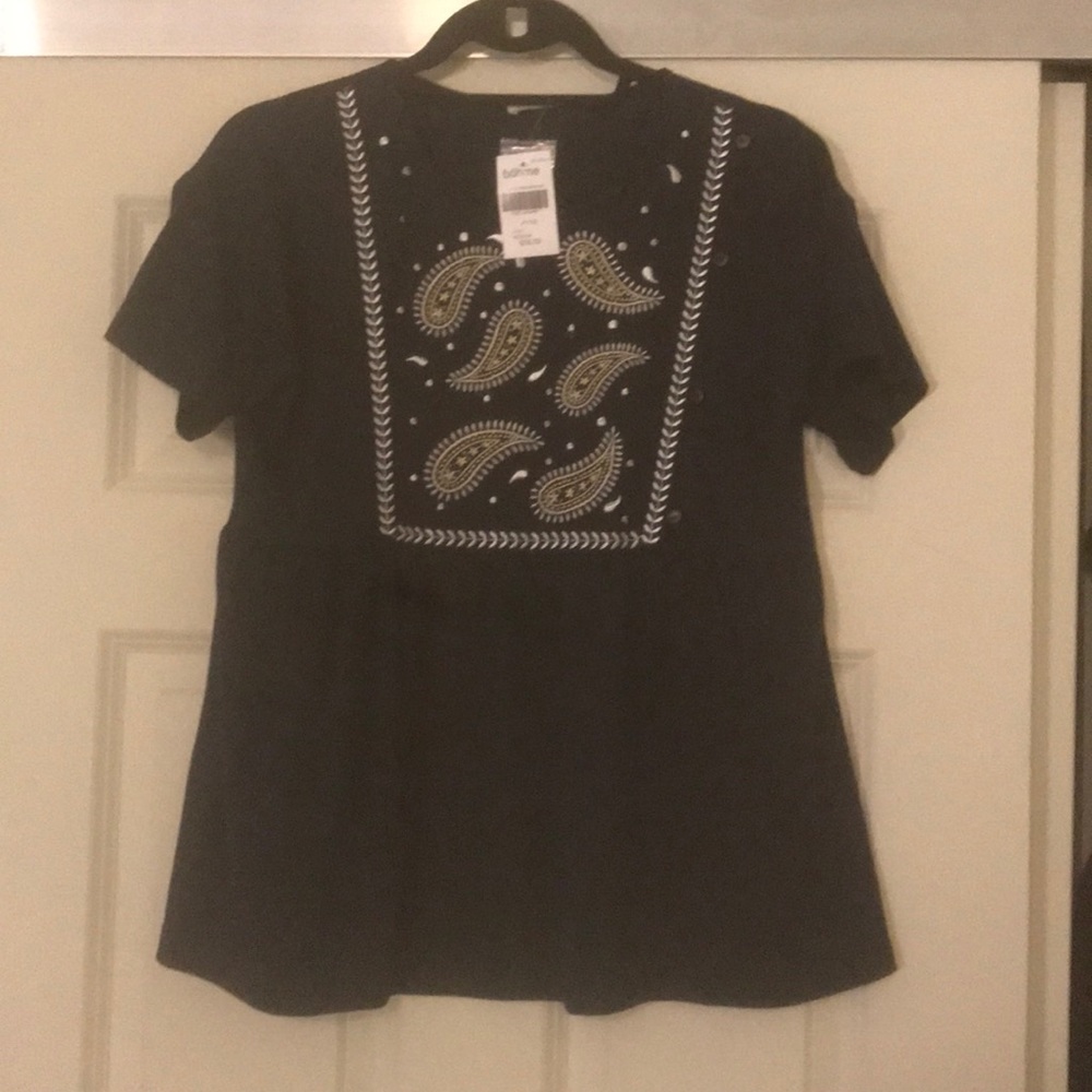 Utility navy blouse